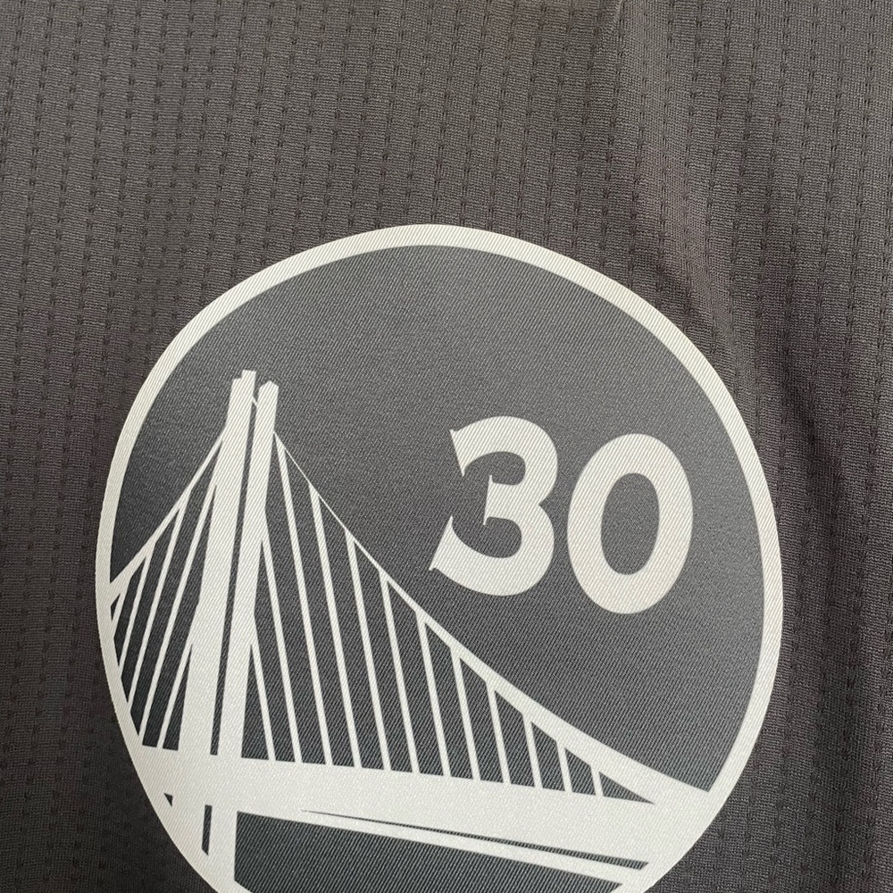 Golden State Warriors Adidas Jersey Slate Steph Curry - Picture 3 of 11